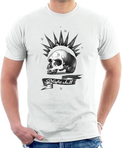WWX9NLEE Life is Strange Misfit Skull Men's T-Shirt Manches Courtes(Small)