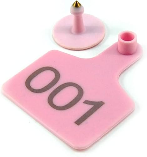 LEISHENT Etiqueta de Oreja 100 Uds 001-100 número Etiqueta de Oreja de Ganado Etiquetas de Oreja de Ganado Pegatinas de Animales de Granja TPU para Cabra Oveja Vacas Cerdos Etiquetas fáciles de Usar Cover