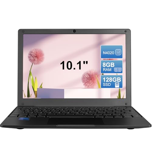 Image of Portable Mini Education Laptop Computer with in tel Celeron N4020 CPU 8GB RAM 128GB SSD HD IPS Screen, Laptop Computer for Learning, Office Work (Gray)