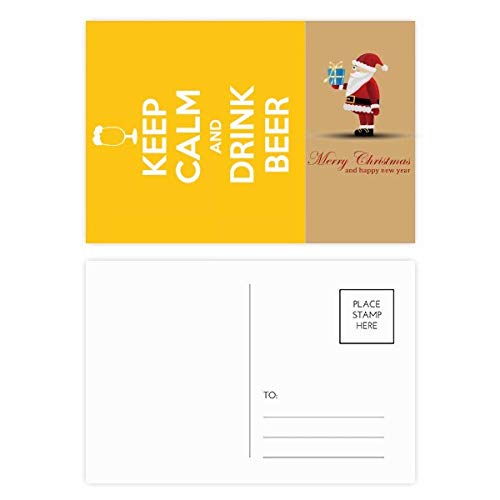 Cartes postales Keep Calm and Drink Beer au papier rigide mat
