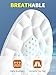 Ultralight Memory Foam Insoles Plantar Fasciitis Insoles for Men Women 【2pairs】 Sports Shock Absorption Ergonomic 3D Inserts, Super Soft Breathable High Elastic Running Insole for Long Standing