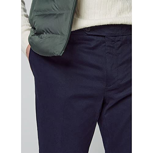 Hackett London Para Homem. HM212487 CalçAs Chino Kensington Navy (38/32), Casual, AlgodãO, Marinho - 3