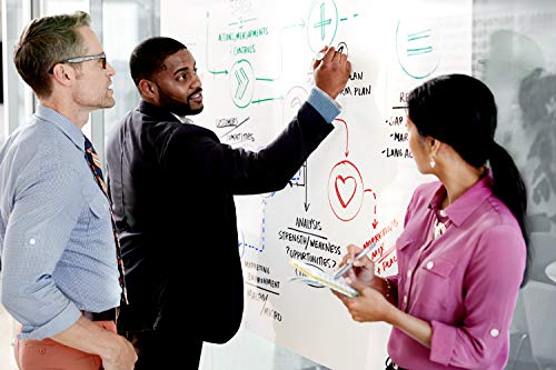 Post-It Dry Erase Whiteboard Film Surface For Walls, Doors, Tables, Chalkboards, Whiteboards, And More, Removable, Stain-Proof, Easy Installation, 4 Ft X 3 Ft Roll (Def4X3) #TOP5