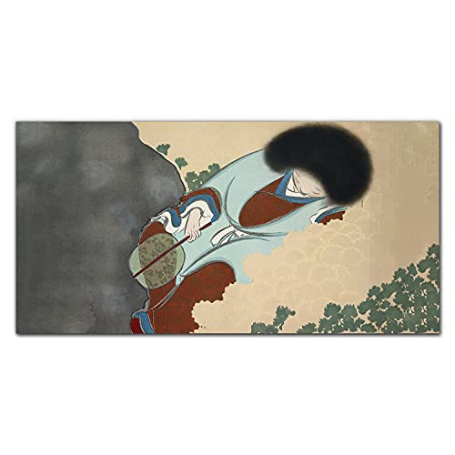 Tableau en verre Coloray 100x50cm déco haut de gamme kimono traditionnel art mural nippon élégant