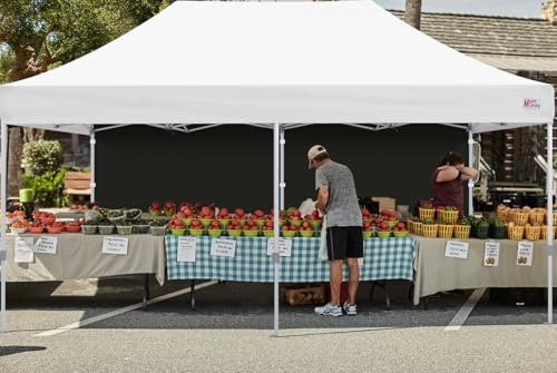 Image of MASTERCANOPY 10x20 Pop Up Canopy Sidewall Only 1-Pack Black