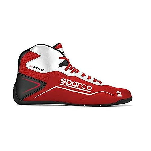 Sparco K-Pole Karting Shoe 001269 (Size: 37, Red/White)