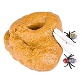 Faux Caca - Tricky Poo Turd avec des Mouches et des asticots,Funny Gross Prank April Fools Poo Gag Gift, Halloween Blague Pratique pour Enfants, Adultes Generic