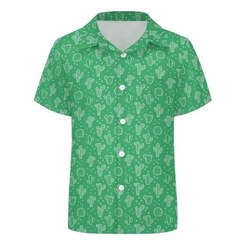 Boys Bear Hawaiian Shirt Short Sleeve Casual Button Down Shirts Cute Summer Beach Shirts Tops for Kids Teens4