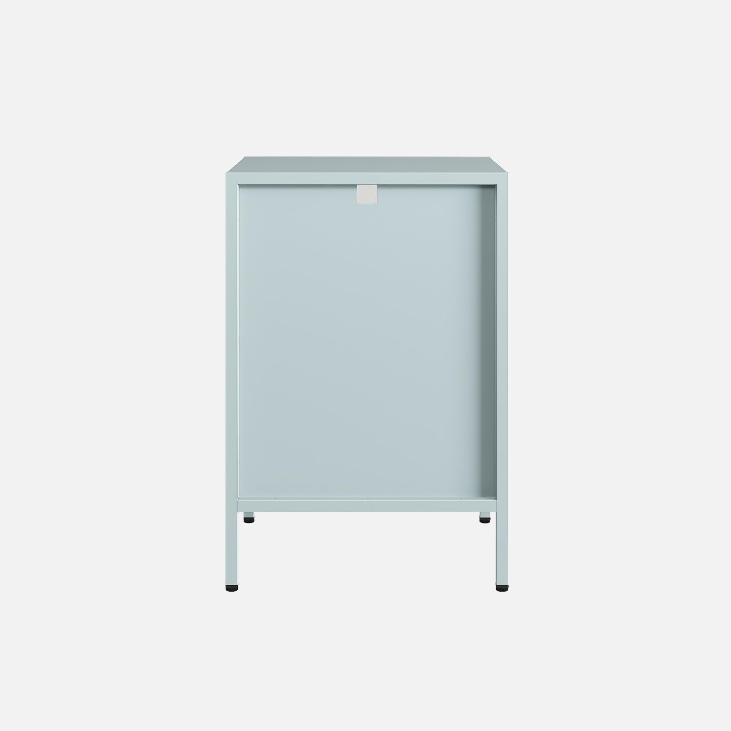 sweeek - Lot de 2 Tables de Chevet. Tables d'appoint en métal Style Industriel. Bleu Clair. L 35 x l 35 x H 52cm