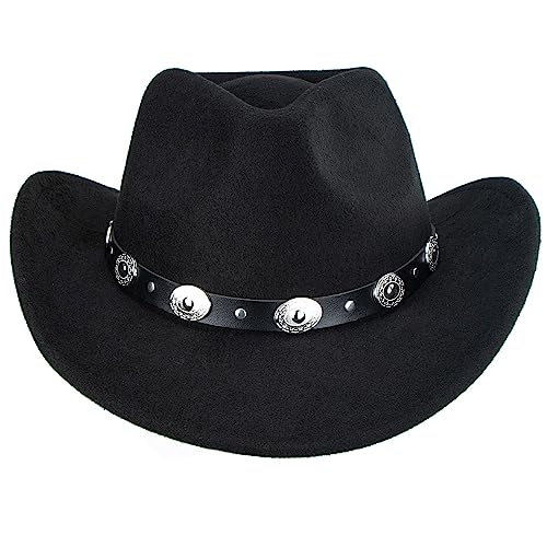 Utaly Girls-Toddler Fedoras Western Cowgirl Cowboy Hat with Buckle Belt for Kids Girls Boys 4-8 Years4