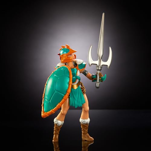 Masters of the Universe Origins Turtles of Grayskull Teela Turtle Inspired Armor Action Figure Toy 16 Points of Movement TMNT and Motu Crossover HTH15