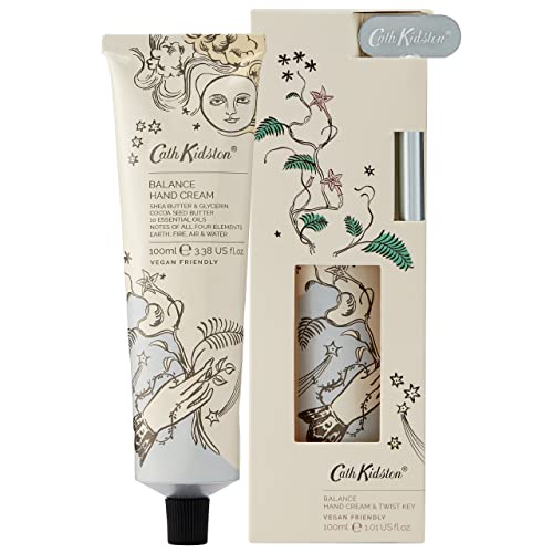Cath Kidston Balance Hand Cream With Twist Key | Enriched With Shea Butter & Essential Oils | Cruelty Free & Vegan Friendly | 100ml