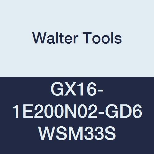 GX16-1E200N02-GD6 WSM33S Carbide Tiger-Tec Grooving Indexable Turning Insert, 0.008" Corner Radius (Pack of 10)