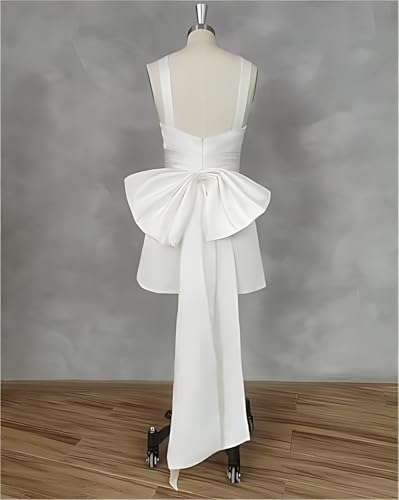 Detachable Bow for Wedding Dresses Big Satin Separate Bridal Cape for Prom Dress Long Double Knot Accessories4