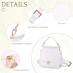 kleine Handtasche Damen Umhängetasche French Style Ledertasche Damen-Henkeltaschen Crossbody Bag Shoulder Bag Tote Bag Schultertasche Handbags mit Verstellbarer Gurt – Bild 4