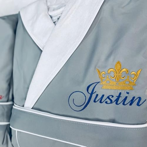 Personalized Luxury SPA Robe for Wedding, Anniversary, Custom, Embroidered, Monogrammed Robe for Couples4