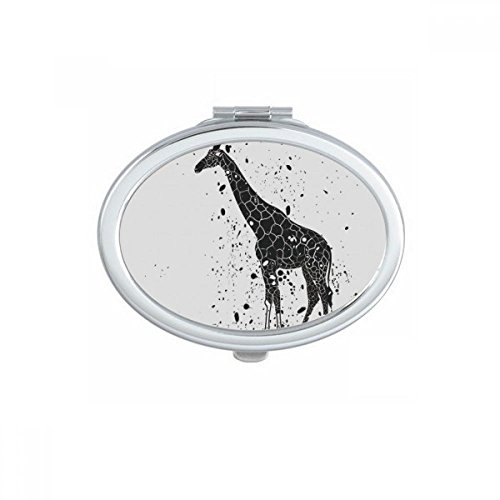 Miroir de poche girafe anneau ovale petit cadeau mignon pour anniversaire - 2