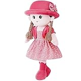aqxreight Bébé Fille Poupée de Chiffon Doux en Peluche Poupée Jouet Mignon Princesse Ragdoll Jouet Décoration de Chambre d'enfants Le Remplissage Est Doux et Sûr Les Bébés sont Une en Peluche Ceci
