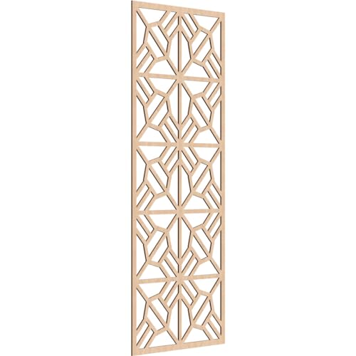 Image of Auburn Decorative Pierced Fretwork Wood Wall Panels, 33 3 /8 inchW x 84 3 /8 inchH x 1 /4 inchT, Red Oak