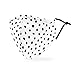 Weddingstar 3-Ply Adult Washable Cloth Face Mask Reusable and Adjustable with Filter Pocket - Dalmatian Dot
