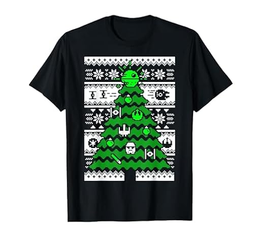 Suéter Feo con Forma de árbol de Navidad de Star Wars Camiseta, Hombre, Negro, XL | Ya disponible en tu tienda friki favorita! En mundofriki.es!