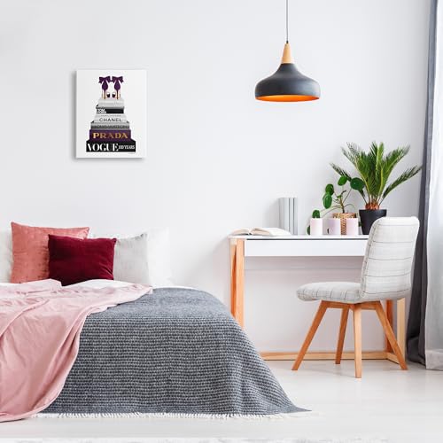 Image of Fashion Designer Shoes, 16 x 20 Inch Canvas Wall Art | Stupell Industries . By Amanda Greenwood . High quality inks . Ready to hang . Made in USA