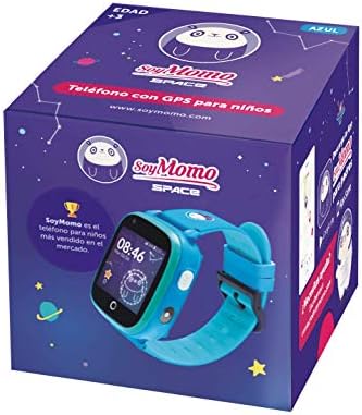 SoyMomo Space 4G - Móvil seguro para niños, reloj inteligente 4G, WiFi,  GPS, historial posiciones, llamadas, videollamadas, IP67, mensajes texto y  voz, botón SOS, cámara, bloqueo a desconocidos (azul) : Amazon.es: Relojes