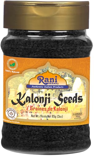 Rani Brand Authentic Indian Products - Rani Kalonji (Black Seed, Nigella Sativa, Black Cumin) Seeds 3oz (85g) PET Jar ~ All Natural | Gluten Friendly | NON-GMO | Kosher | Vegan | Indian Origin