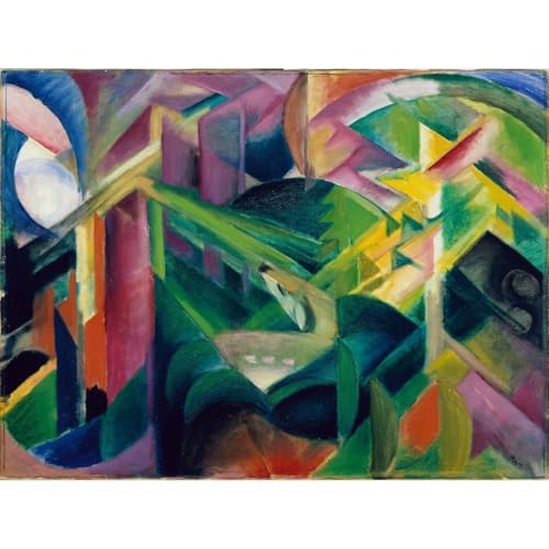 Toile Franz Marc impression giclée d'art musée grand format 76x101 cm