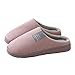 WJPTL Domicile Chaussons de Maison Peluche Chaude épaissie for Femmes, Pantoufles de Coton Confortables antidérapants d'hiver intérieur, for Fille, Cadeau Adulte (Color : Pink, Taille : 8-8.5)