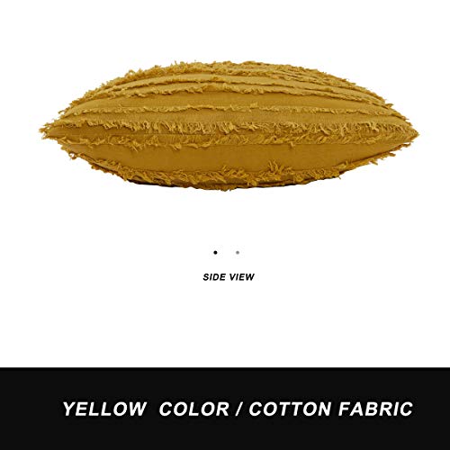 OMMATO Set di 2 Cotone Cuscino Copre Caso，Striscia...