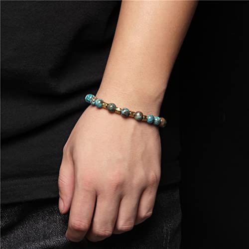 Onyx mat 19cm en bracelet de perles ajustables pour tous