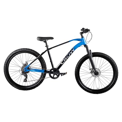 Image of CROW - Black Ninja 7 Speed Gear Cycle | 29 inch T Cycle for Boys 12 to 15 Years | Bicycle for Men Adult | Mountain Bike with Front Suspension & Dual Disc Brakes| Unisex MTB Cycle for Men |