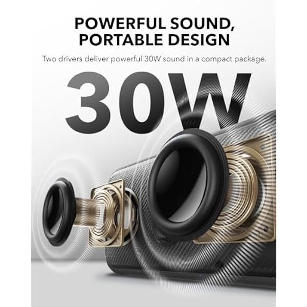 soundcore Motion 300 Беспроводная портативная Hi-Res колонка с технологией BassUp обновленная Bluetooth колонка с технологией SmartTune стереозвук 30 Вт IPX7 для сада и походов