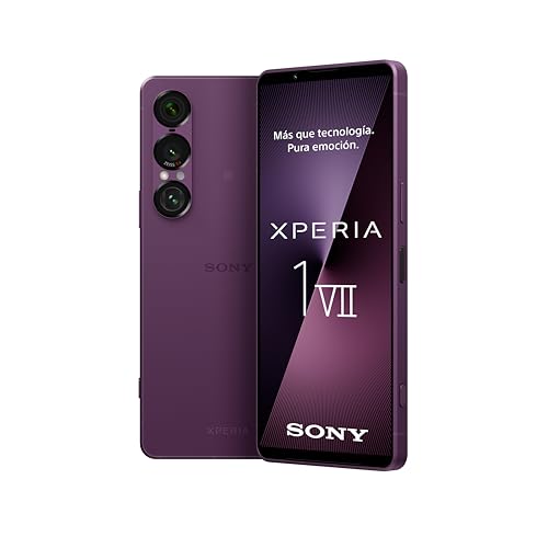 Sony Xperia 1 VII 6.5' 19.5:9 FHD+ HDR OLED, 120Hz, Lente Triple, 3.5 mm Audio Jack, Android 14, SIM Libre, 12GB RAM, 256GB Almacenamiento, Protección IP65/68, Dual SIM Hybrid, Púrpura