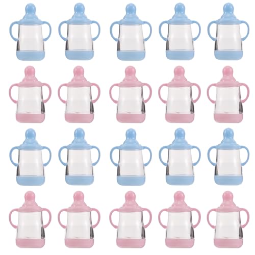 Boîtes à Bonbons Bouteille de Lait Vaguelly en Plastique pour Baby Shower Fille Garçon
