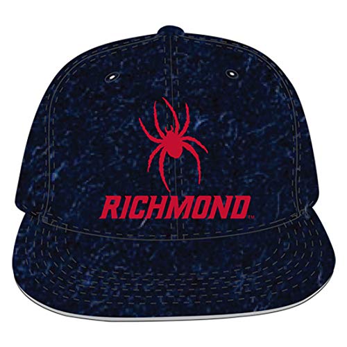 Richmond Spiders NCAA College Velvet Snapback Hat, Navy