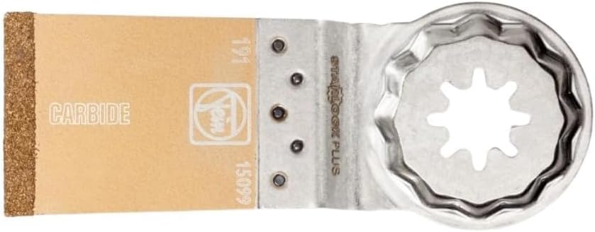 Fein Starlock Plus Carbide Segmented Saw Blade - Precision Cutting for CFRP and Fiberglass, Open Teeth, Extra Thin Version, 3-17/32" Diameter, 3/64" Kerf - 63502187210