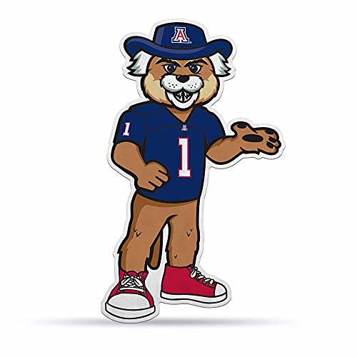 Rico Industries NCAA Arizona Wildcats Mascot Shape Cut Pennant - Home and Living Room Décor - Soft Felt EZ to Hang