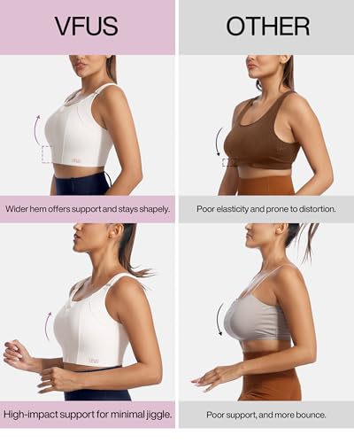 High Impact Sports Bra Zipper Front Adjustable Large Bust No Bounce Wireless Workout for Women Fitness Running3
