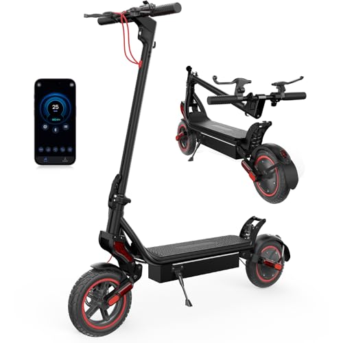 W8 Electric Scooter, 45KM Range 9.3" Off-Road Tires Electric Scooter for Adults with Turn Signal,54.6V 14Ah Battery,500W Motor,3 Brake System,4 Speed Modes Fast E Scooter