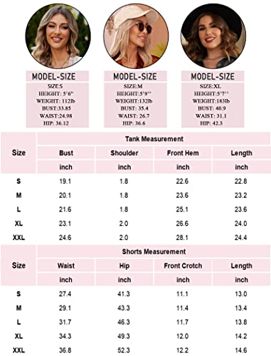 Ekouaer Jammies For Women Sets Sexy Womens Pajamas Tank Top Shorts 2 Piece Pj Set Waffle Sleeveless Soft Lounge Set Light Gray,X-Large #TOP5