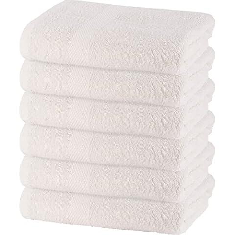 GREEN LIFESTYLE Soft Cotton Towels for Pool, Spa, and Gym Lightweight and Highly Absorbent Quick Drying Towels (22" x 44", Vanilla) Cover