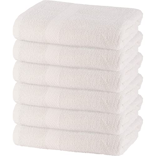 GREEN LIFESTYLE Cotton Bath Towels Set - Soft Lightweight & Highly Absorbent Quick Dry Towels for Bathroom, Gym, Spa & Pool - 100% Natural Cotton, Plush Feel (22' x 44', Vanilla)