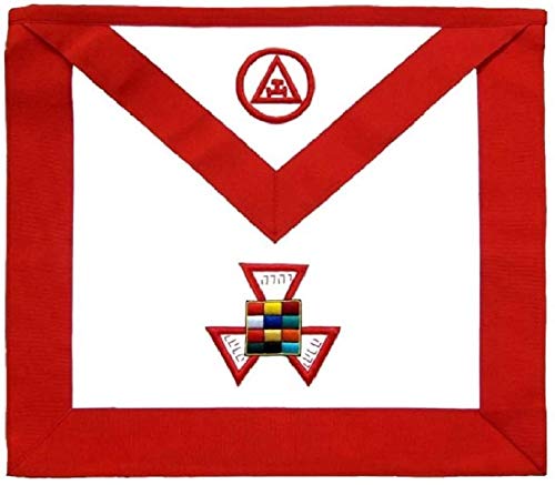 Tablier brodé main arche royale : le tablier taille unique parfait pour vos rituels - 2