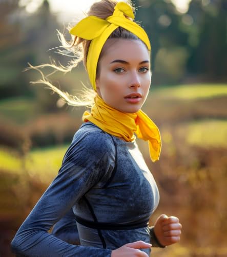 Image of Sport Tie Headbands Tennis Head Tie for Men Women Sports Fans Ninja Soccer Basketball Teams Head Ties Halloween