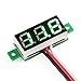 DROK 4 0.28" LED Ultra-small DC Digital 0~~~~100V Voltmeter Battery Voltage Tester Green Display Car Motorcycle Panel Meter 3.0-30 Power Volt Detector Gauge~~~