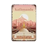 🌅 Einfach zu installieren - Leichte, vorgebohrte Löcher an 4 Ecken, können aufgehängt und platziert werden, aus Sicherheitsgründen hat jedes Blechschild einen Rand am Rand.