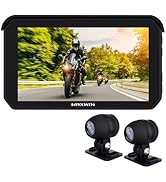 MAXWIN(マックスウィン) バイク用 ドライブレコーダー 2カメラ CarPlay Android Auto 対応 5インチ スマートモニター 前後同時録画 1080P バイクナビ BDVR...