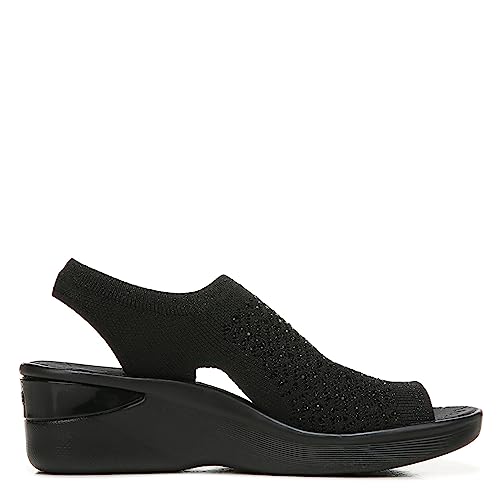 BZees Women's Star Bright Slingback Wedge Sandal2